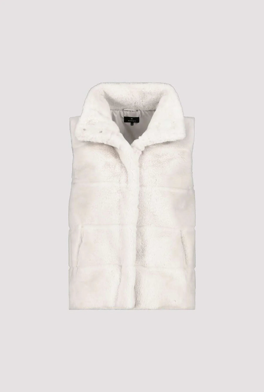 Monari Faux Fur Vest Champange