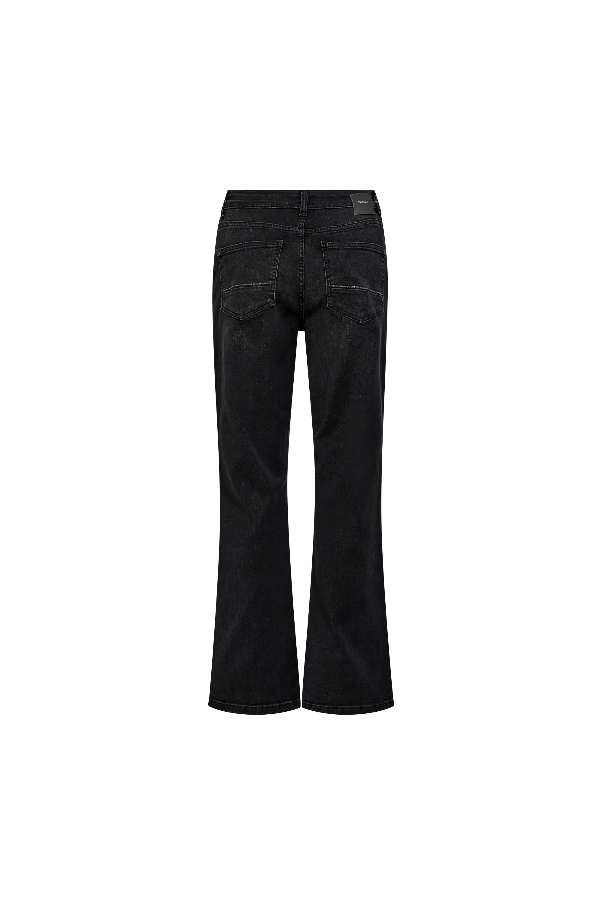 Grey wash cropped jeans on a white background