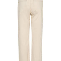 Natural colour straight leg jean with subtle double stitching.