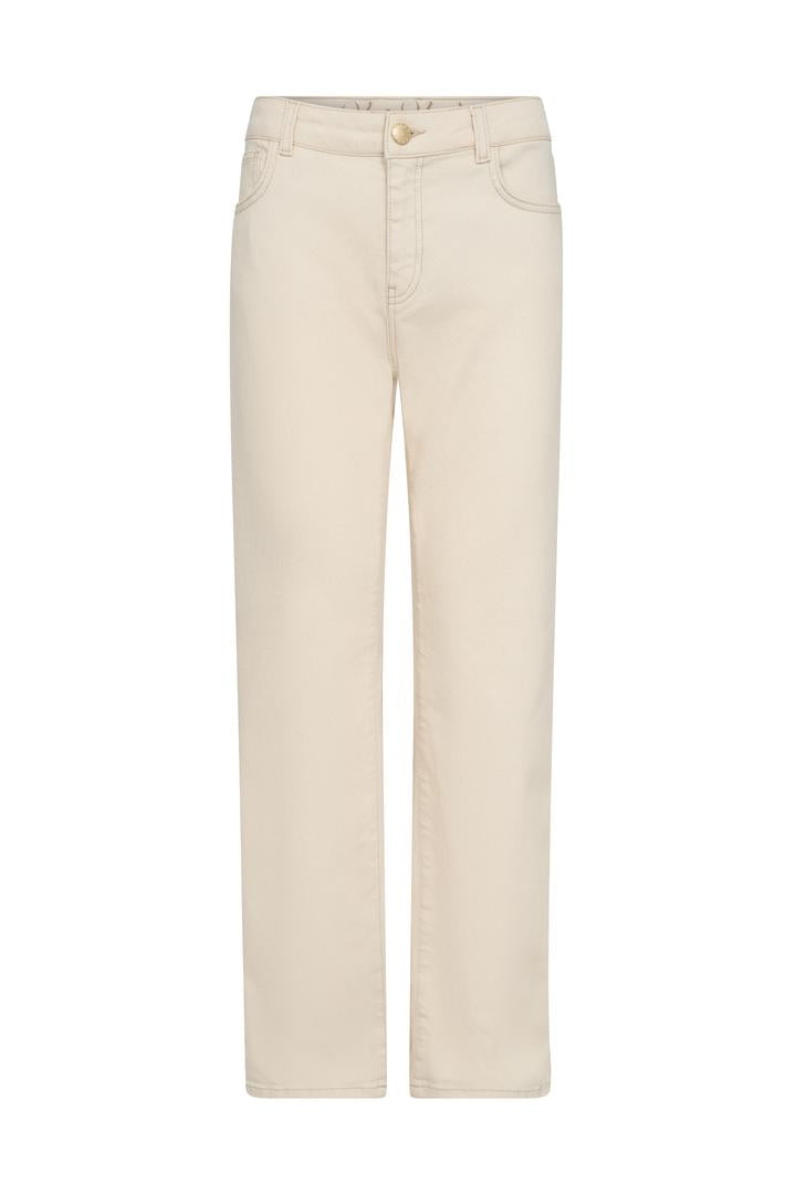 Natural colour straight leg jean with subtle double stitching.