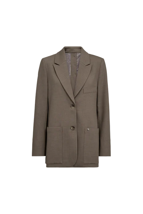 Brown blazer on a white background