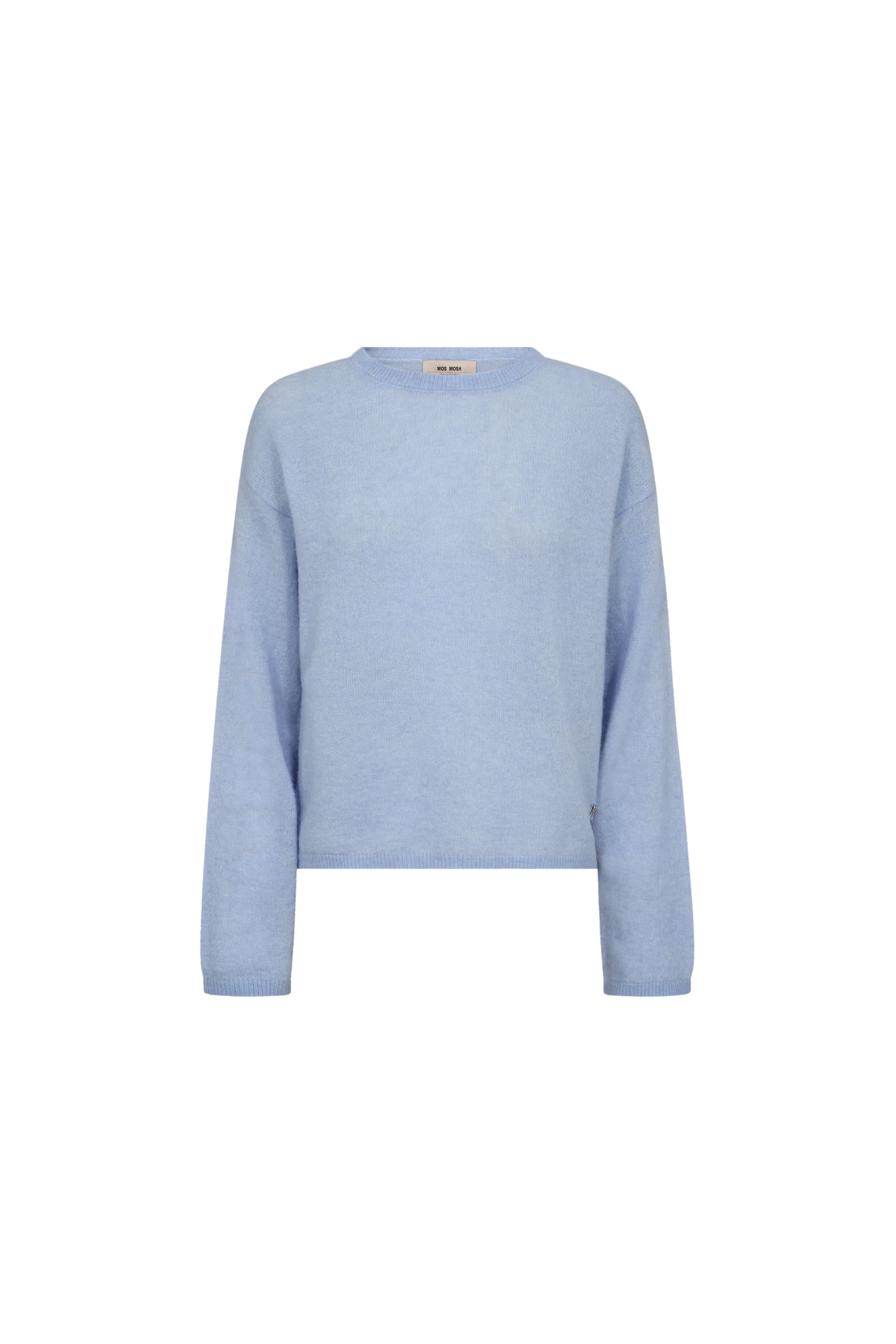 Light blue sweater on a white background