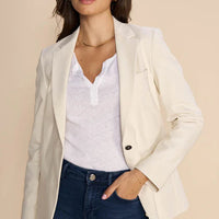Cream blazer from Mos Mosh 