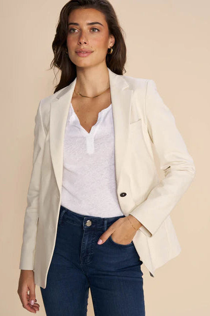 Cream blazer from Mos Mosh 