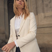 Cream blazer from Mos Mosh 
