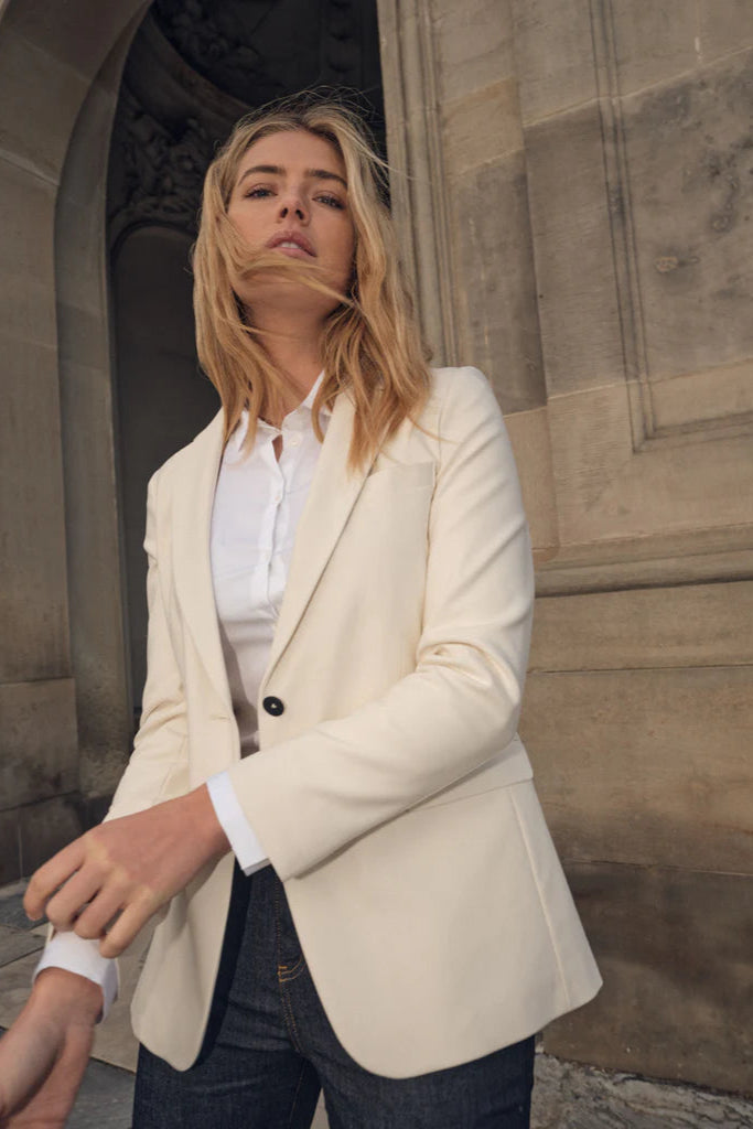 Cream blazer from Mos Mosh 
