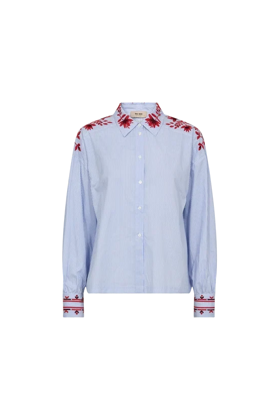 Mos Mosh Osco Striped Jacquard Shirt