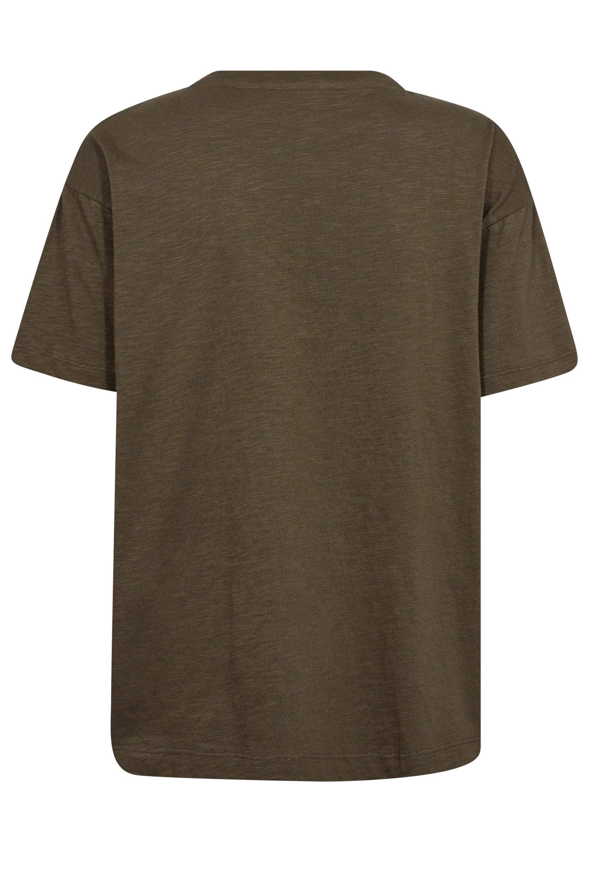 Army Green t-shirt on a white background
