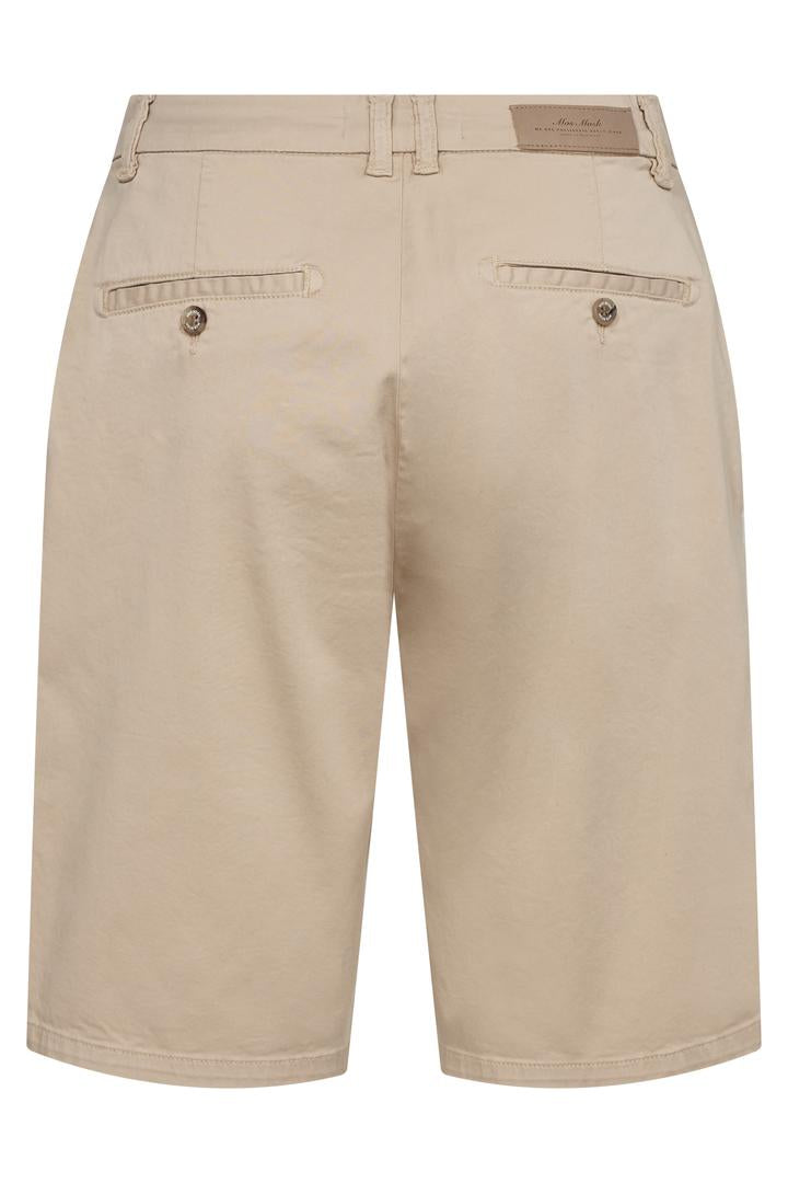 Beige shorts on a white background