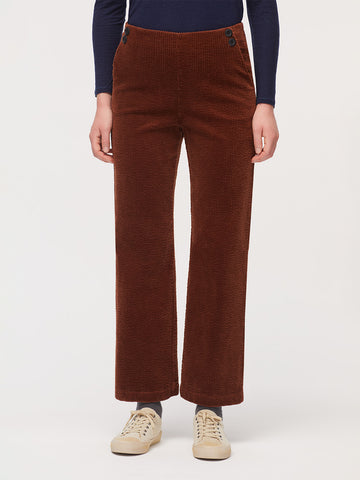 Nice Things Paloma Corduroy Maxi Trousers Shiny Brown