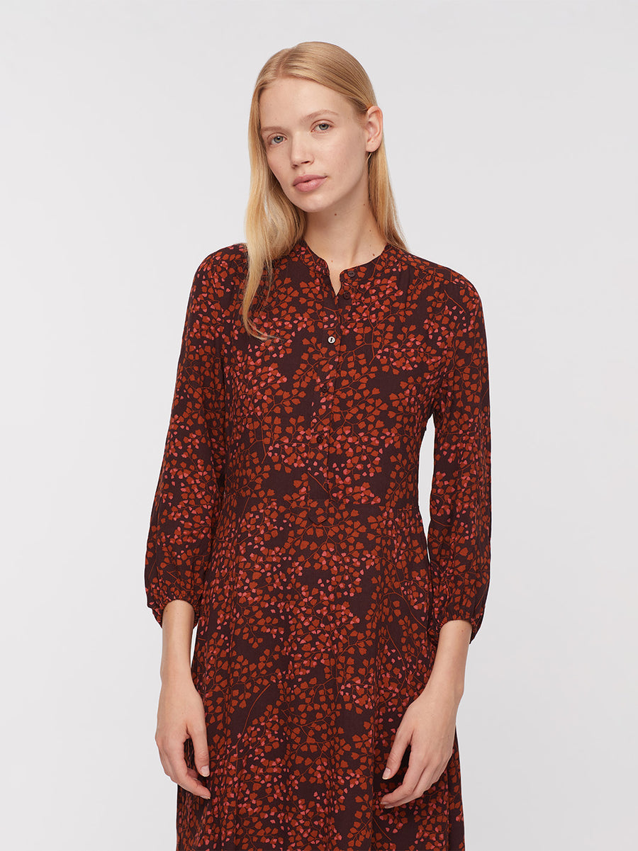 Nice Things Paloma Midi Dress - Tree Seed Print