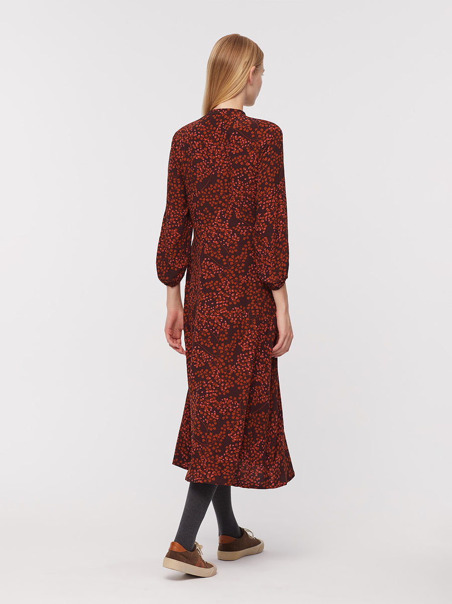 Nice Things Paloma Midi Dress - Tree Seed Print