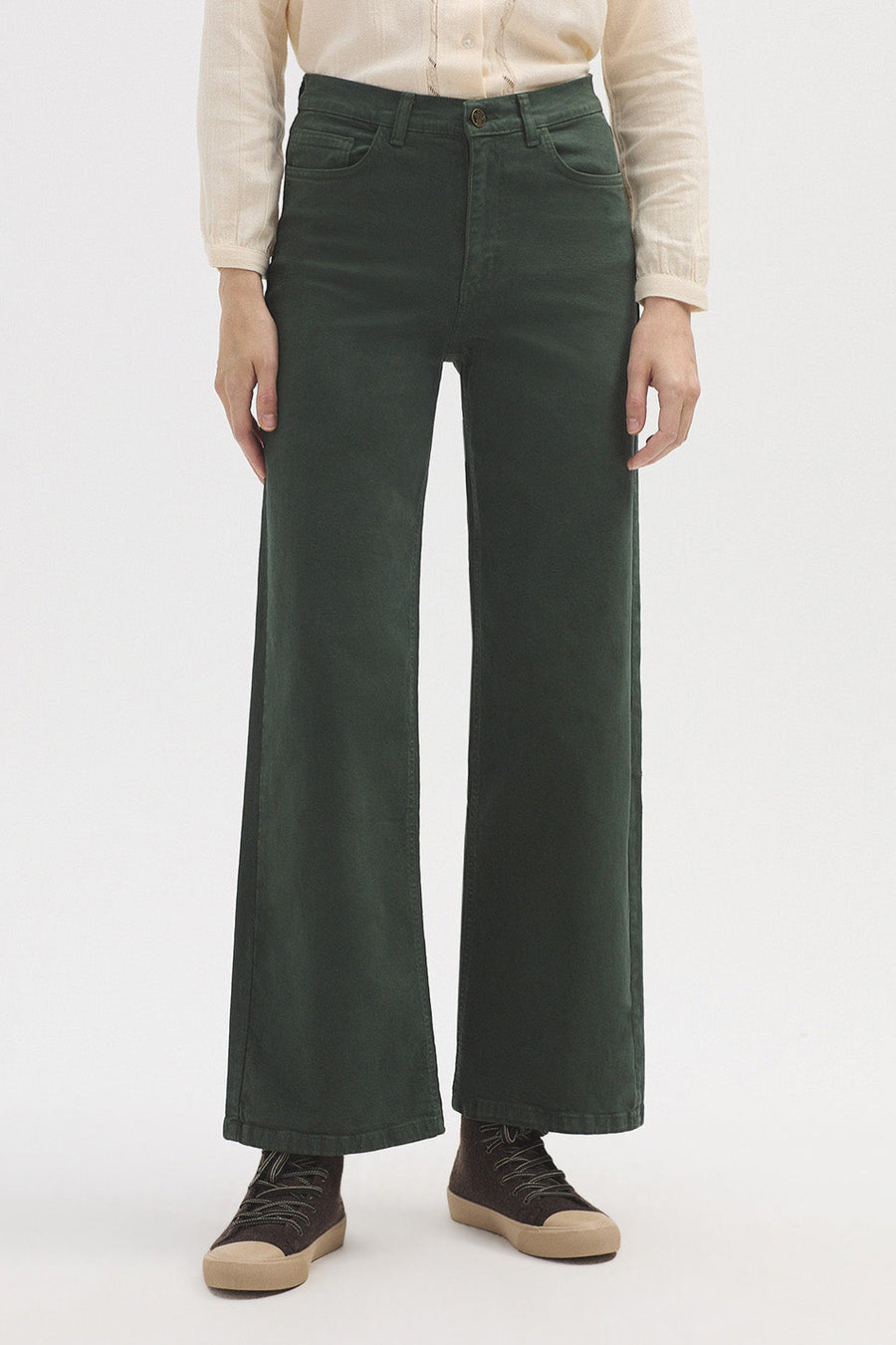 Deep Green Wide Trouser 