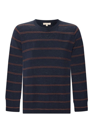 Pol Sable Tee Stripe - Ink/Choc
