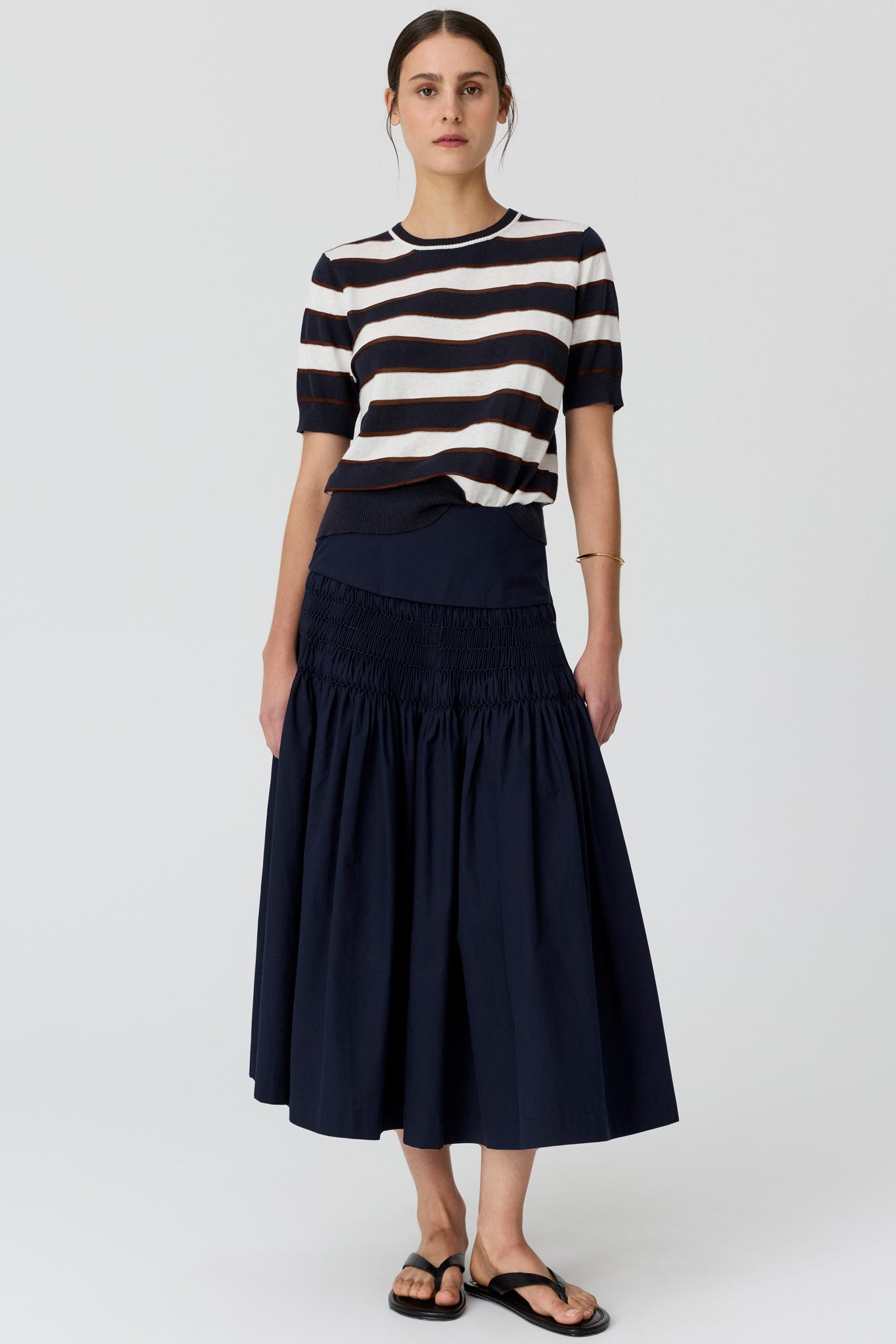 POL Darcey Stripe Knit Tee