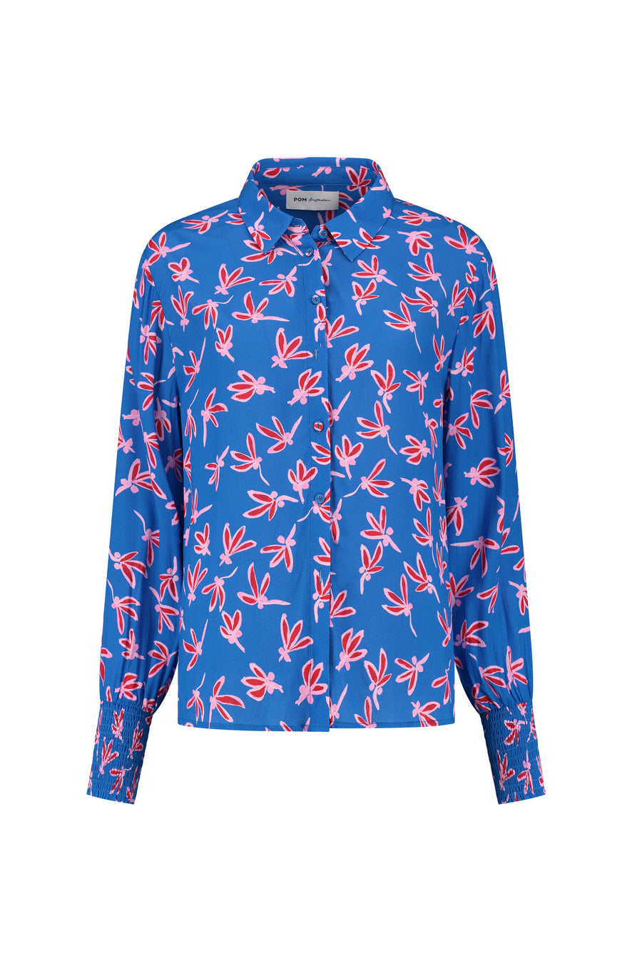 Pom Amsterdam Milly Fly Away Blue Blouse