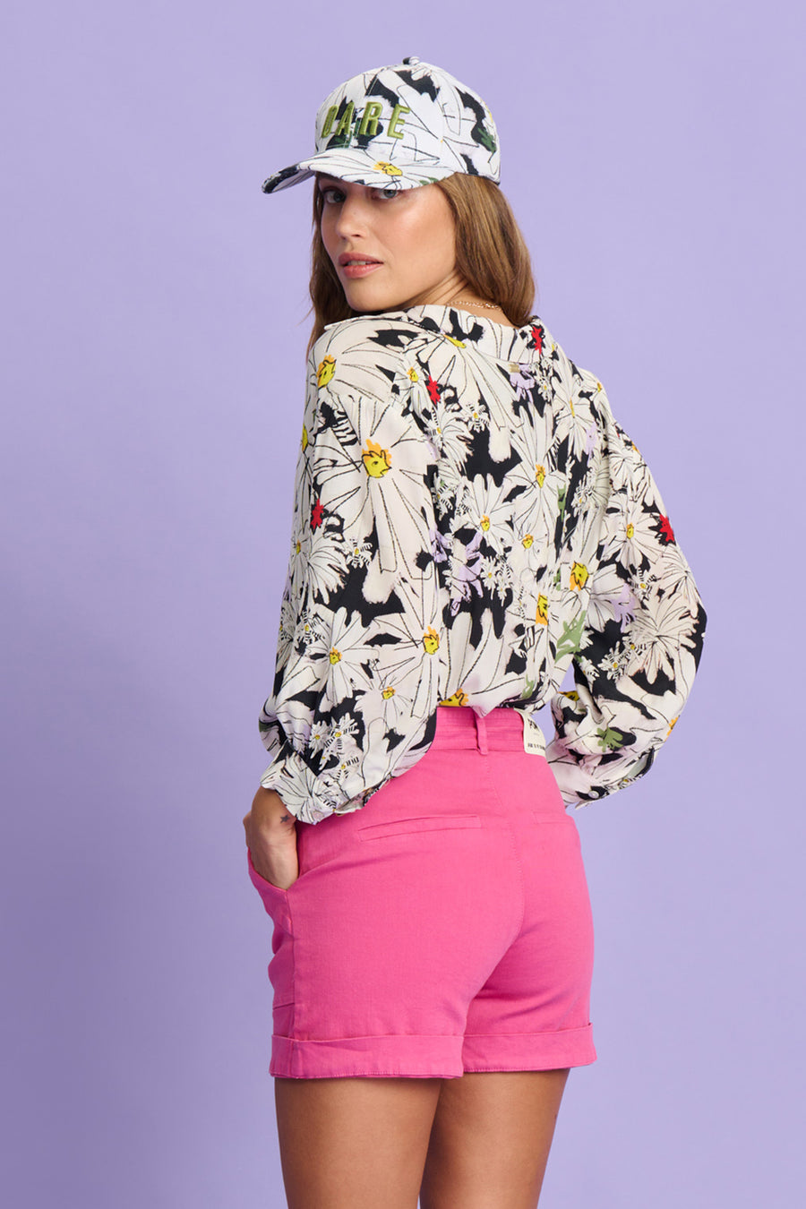 Pom Amsterdam Violet Oopsy Day Blouse