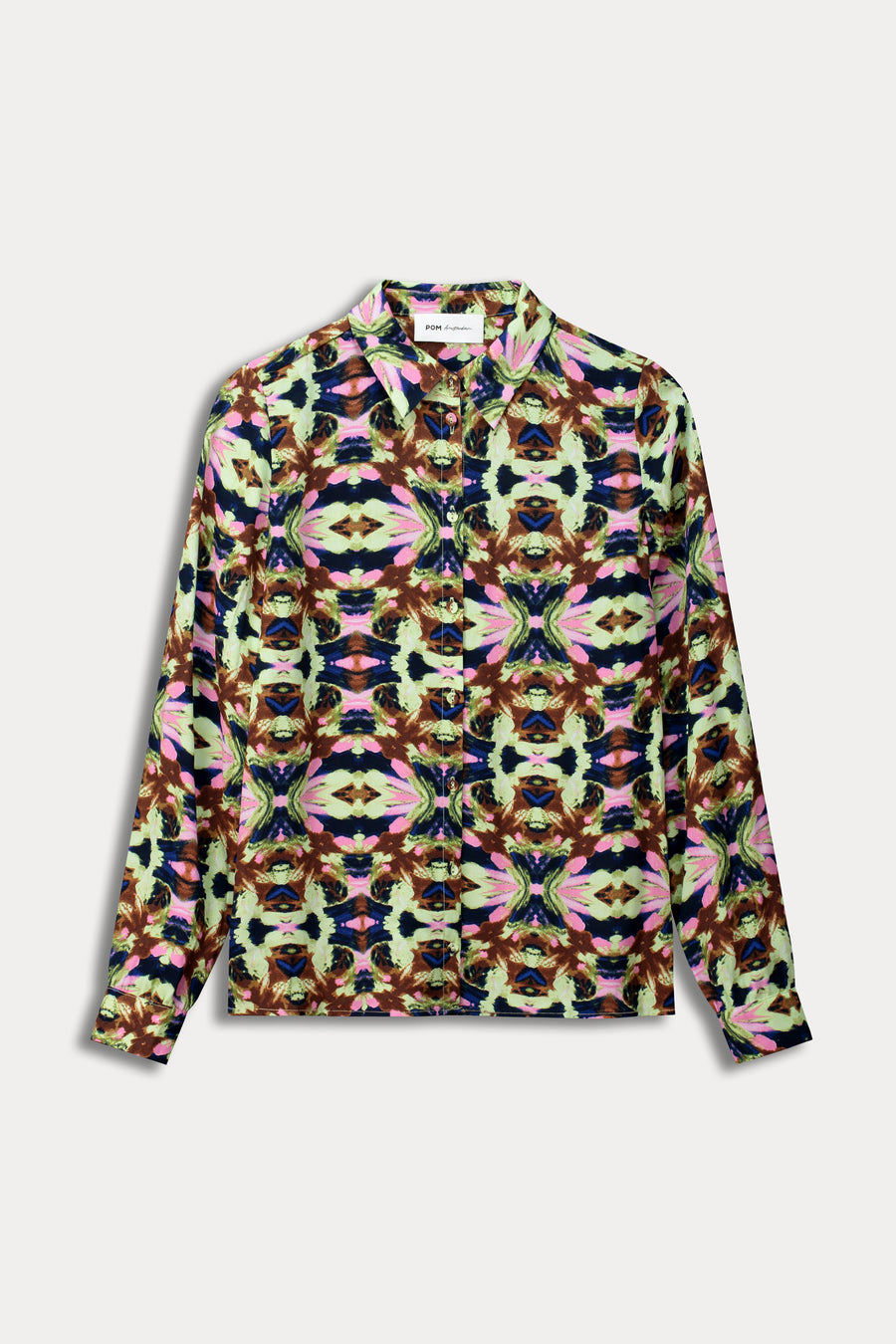 POM Amsterdam Mila Butterfly Blouse Sky