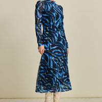 POM Amsterdam Feathers Mesh Dress