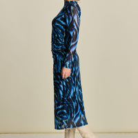 POM Amsterdam Feathers Mesh Dress