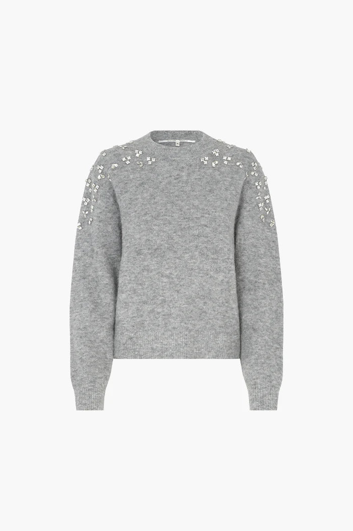 Second Female Sparkling Knit O-Neck