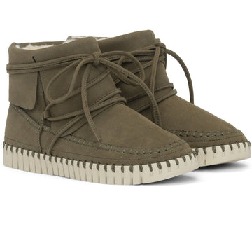 Ilse Jacobsen Tulip Shearling Ankle Boot Deep olive