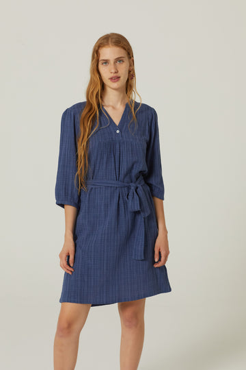 Nice Things Textured Yoke Dress