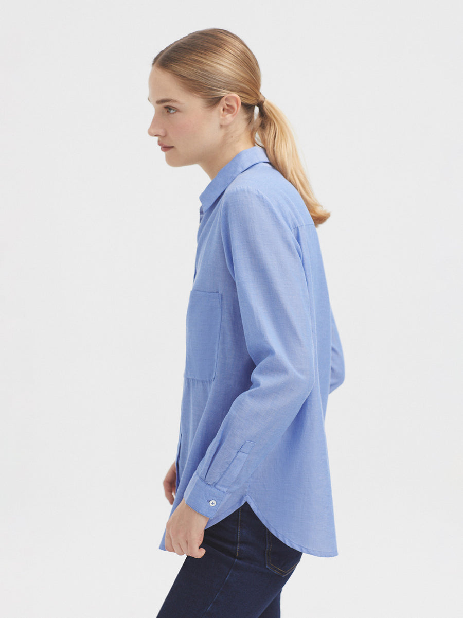 Nice Things Cotton Chambray Shirt