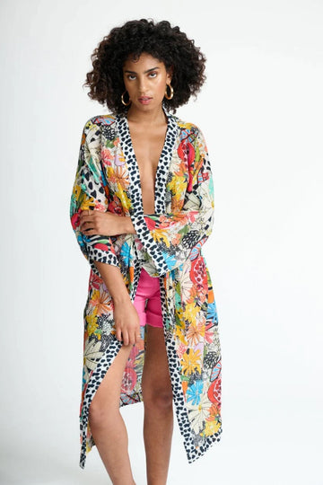 POM Tropical Bouquet Kimono