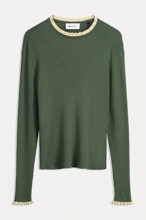 POM Amsterdam Mythical Green Turtleneck Sweater