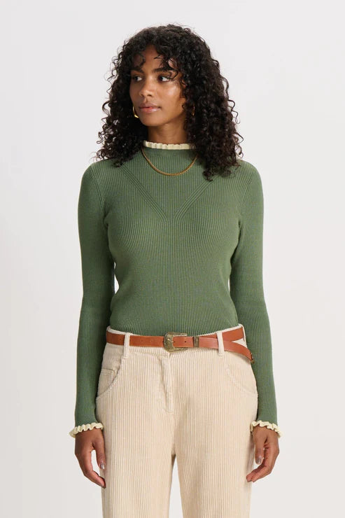 POM Amsterdam Mythical Green Turtleneck Sweater