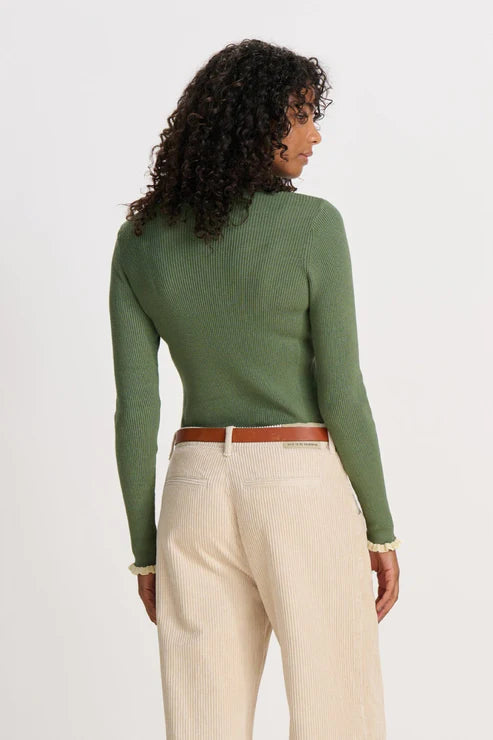 POM Amsterdam Mythical Green Turtleneck Sweater