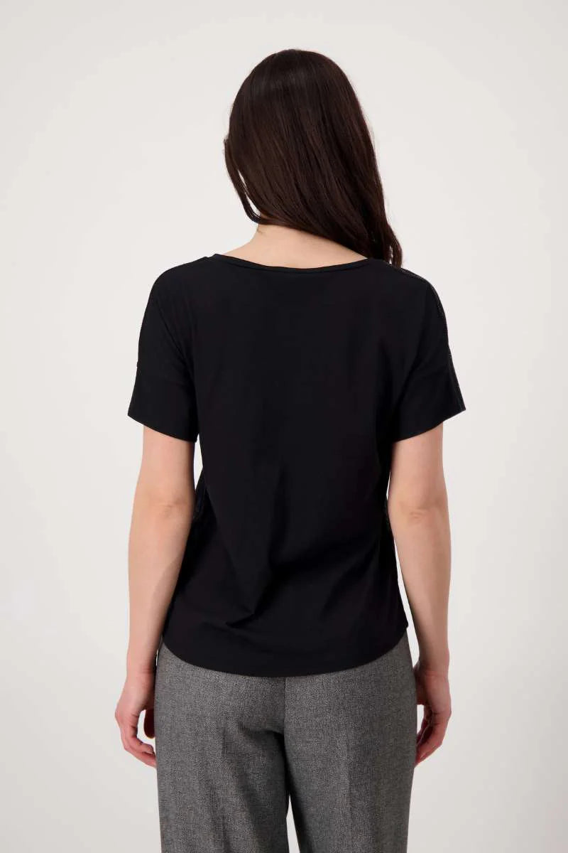 Monari T-Shirt Shine Jewellery Black