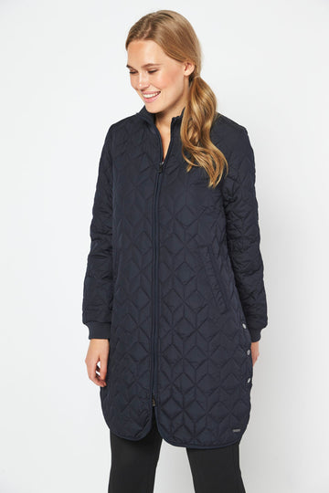 Ilse Jacobsen Art06 Quilted Coat Dark Indigo