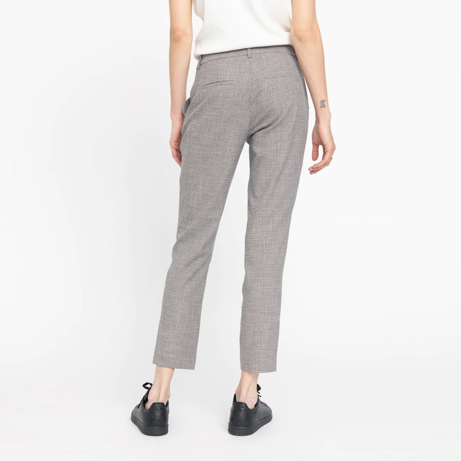 Five Units Kylie Crop Navy Sand Check Pant