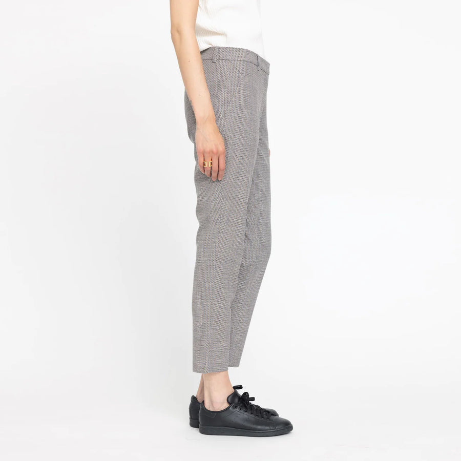 Five Units Kylie Crop Navy Sand Check Pant