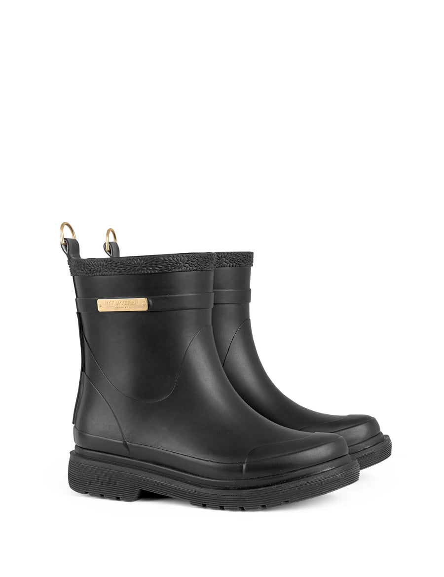 Short Ruber Bots Ilse Jacobsen Short Rubber Boots Black – Foss & Kruger