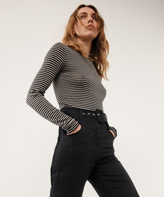 Morrison Morri Merino Stripe Round Neck