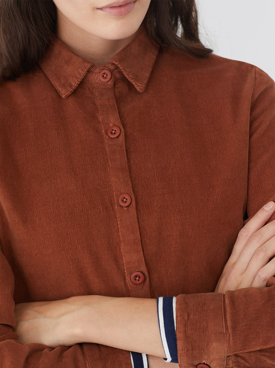 Nice Things Over Micro Corduroy Shirt