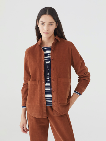 Nice Things Over Micro Corduroy Shirt