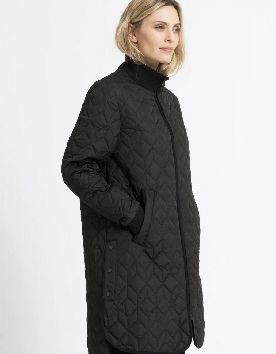 Ilse Jacobsen Art06 Quilted Coat Black