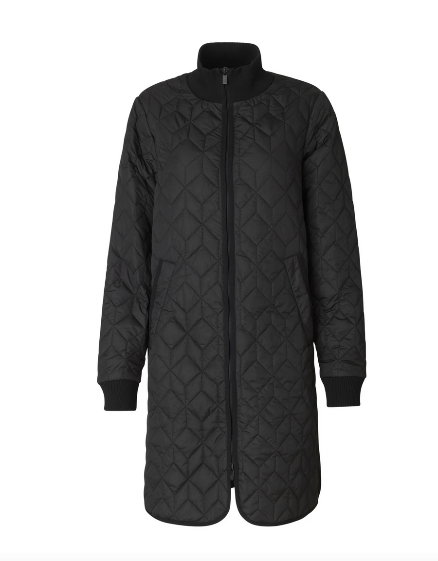 Ilse Jacobsen Art06 Quilted Coat Black