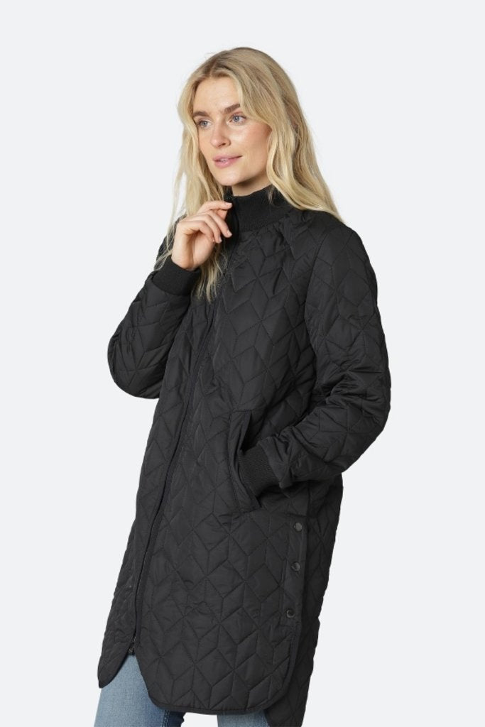 Ilse Jacobsen Art06 Quilted Coat Black