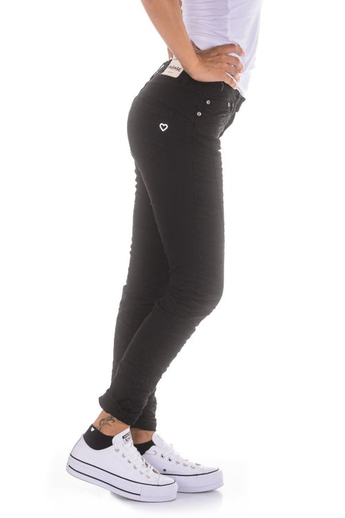 Please Black Button Fly Jeans